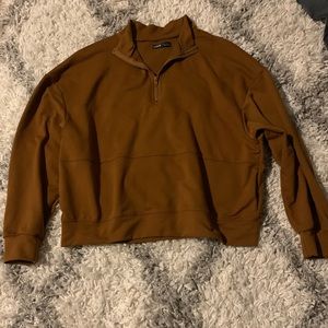 Shein brown zip up